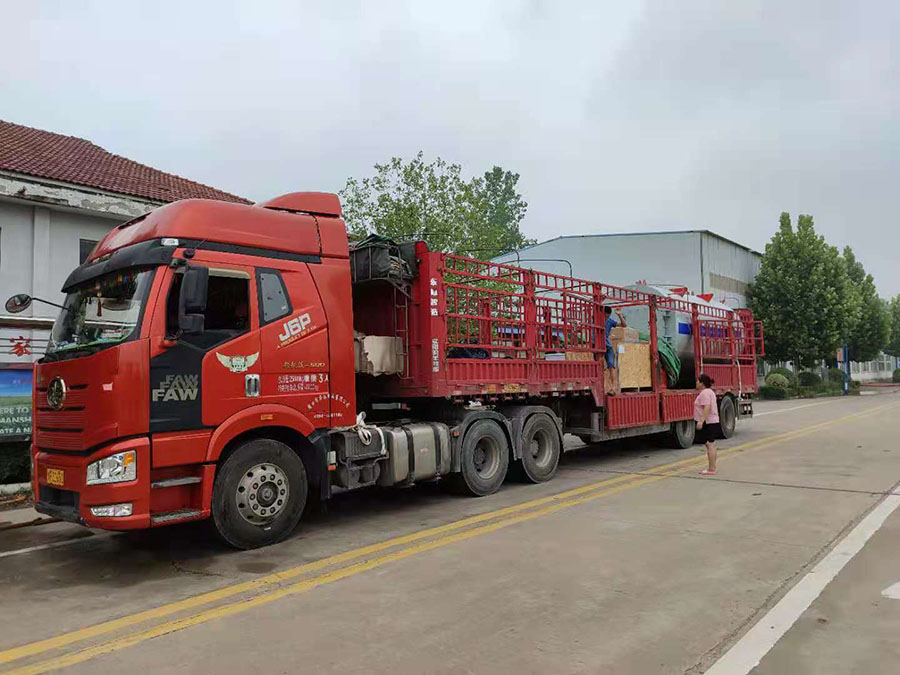 4吨一体冷凝蒸汽锅炉发货南宁市(图2)